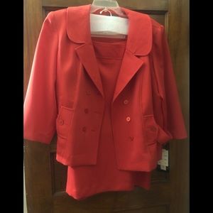 NWT Red business skirt suit -Size 16
